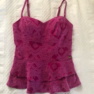 Hot Pink Top With Detail From Guess!